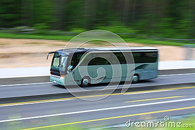 Tour bus Stock Photo