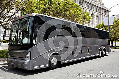 Tour Bus Stock Photo