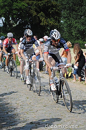 Tour de France 2010 on the cobblestones Editorial Stock Photo