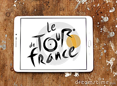 Tour de France bicycle race logo Editorial Stock Photo