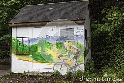 Tour de France Graffiti Editorial Stock Photo