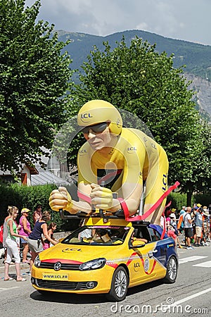 Tour de France publicity caravan Editorial Stock Photo