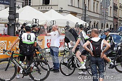 Tour De Pologne 2017 MOVISTAR Editorial Stock Photo