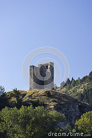 Tour del Vacaro in Llo, Pyrenees-Orientales, France Stock Photo