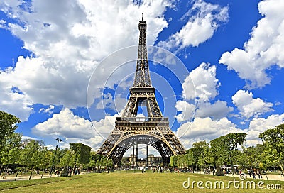 Tour Eiffel, Paris Best Destinations in Europe Editorial Stock Photo