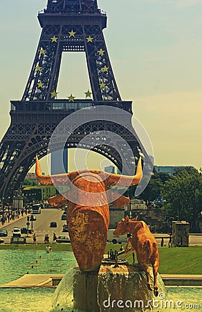 Tour Eiffel Paris France Stock Photo