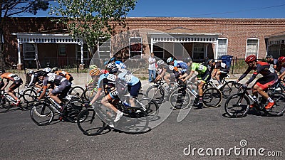 Tour of the Gila Bike Race Silver City, NM 2017 Editorial Stock Photo