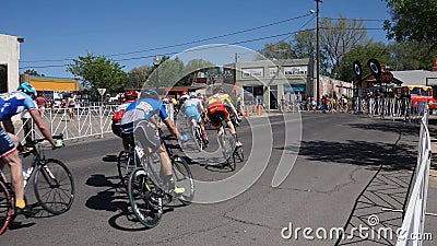 Tour of the Gila Bike Race Silver City, NM 2017 Editorial Stock Photo