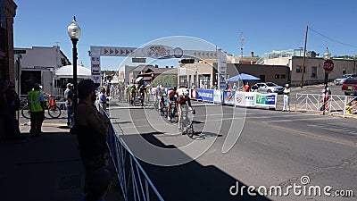 Tour of the Gila Bike Race Silver City, NM 2017 Editorial Stock Photo