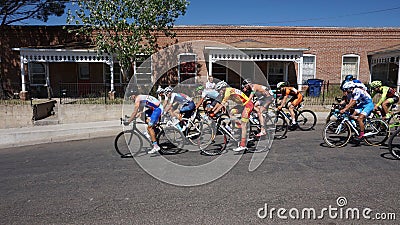 Tour of the Gila Bike Race Silver City, NM 2017 Editorial Stock Photo