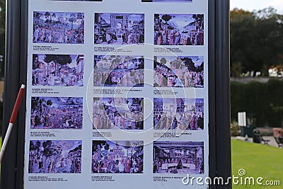 Tour guide Museum of Vatican country Rome Italy Editorial Stock Photo