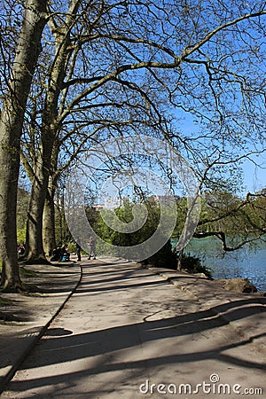 Tour in the park of Lyon Stock Photo