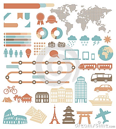 Tourism infographic Vector Illustration