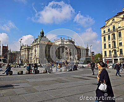 Tourism in Munich, Germany Editorial Stock Photo