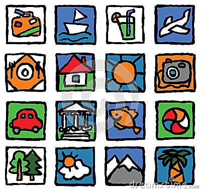 Tourism&travel Vector Illustration