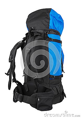 Tourist backpack on white Stock Photo