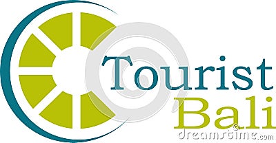 Tourist Bali logo and template Stock Photo