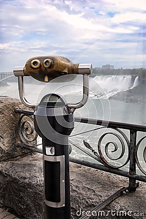 Tourist Binoculars Stock Photo