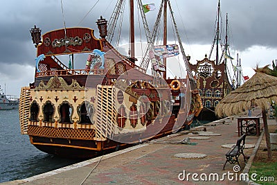 Tourist boat Editorial Stock Photo