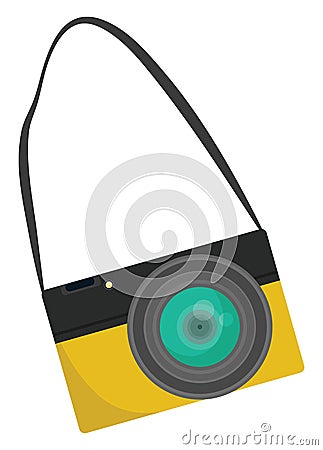 Tourist camera, icon Vector Illustration
