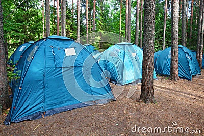 Tourist camp Stock Photo