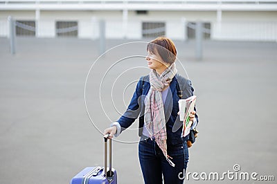 Tourist in the city Stock Photo