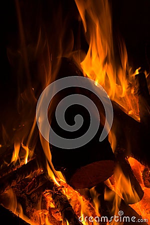 The tourist fire. Stock Photo