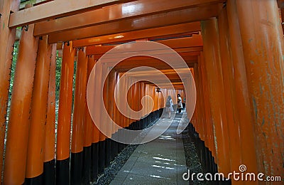 Tourist at Fushimi Inari Stock Photo