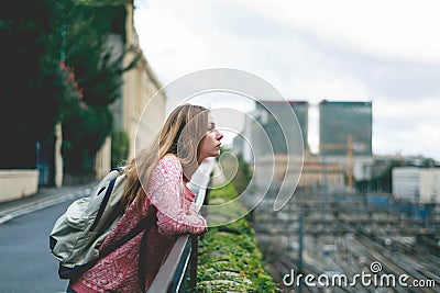 Tourist in Genova Stock Photo