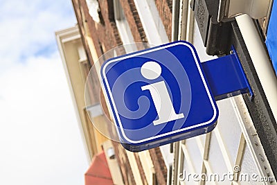 Tourist information sign Stock Photo