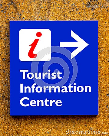 Tourist information Sign Stock Photo