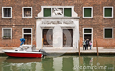 Tourist in Murano, Venice, Italy Editorial Stock Photo