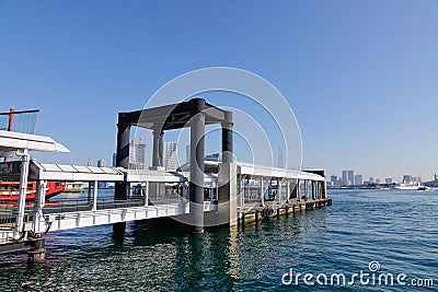 Tourist pier at Tokyo, Japan Editorial Stock Photo