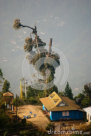 A tourist resort at hill top Editorial Stock Photo