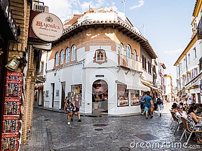 Small plaza in Cordoba Spain Editorial Stock Photo