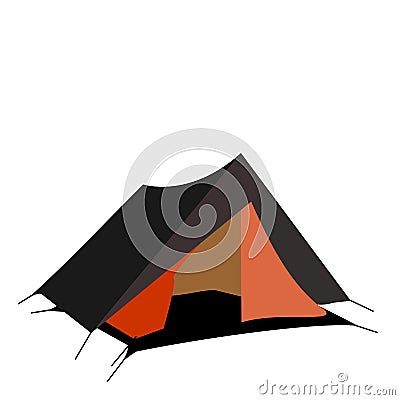 Tourist tent Vector Illustration