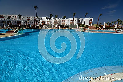 Touristic resort. Sharm El Sheikh. Red Sea. Egypt Editorial Stock Photo