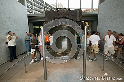 Tourists in front of Liberty Bell, Editorial Stock Photo