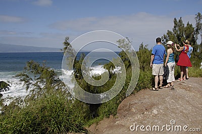 Tourists life on maui island Editorial Stock Photo