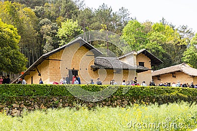 7 4 2023 Tourists queue up in front of the entrance to Mao Zedong ( Editorial Stock Photo