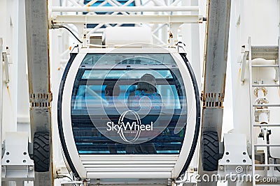Tourists riding on Skywheel Myrtle Beach SC Editorial Stock Photo