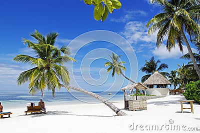 Tourists take sunbath Editorial Stock Photo