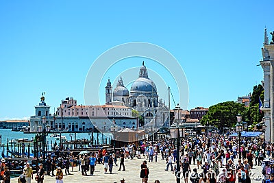 Tourists in Venice,Italy Editorial Stock Photo