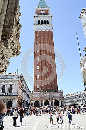 Tourists in Venice,Italy Editorial Stock Photo