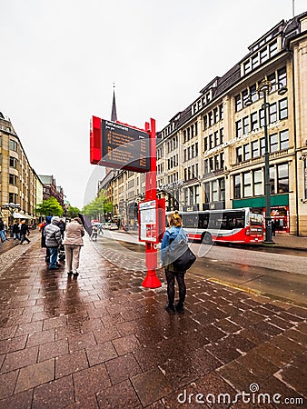 Tourists visiting Hamburg hdr Editorial Stock Photo