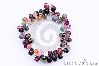 Tourmaline bracelet Stock Photo