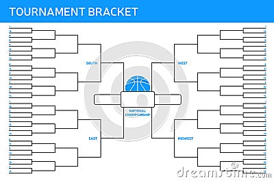 Tournament Bracket Vector Illustration