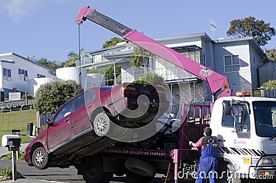 Tow truck Editorial Stock Photo