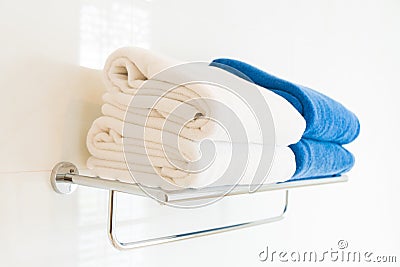 Towel bath Stock Photo