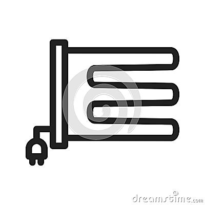 Towel Dryer Vector Illustration